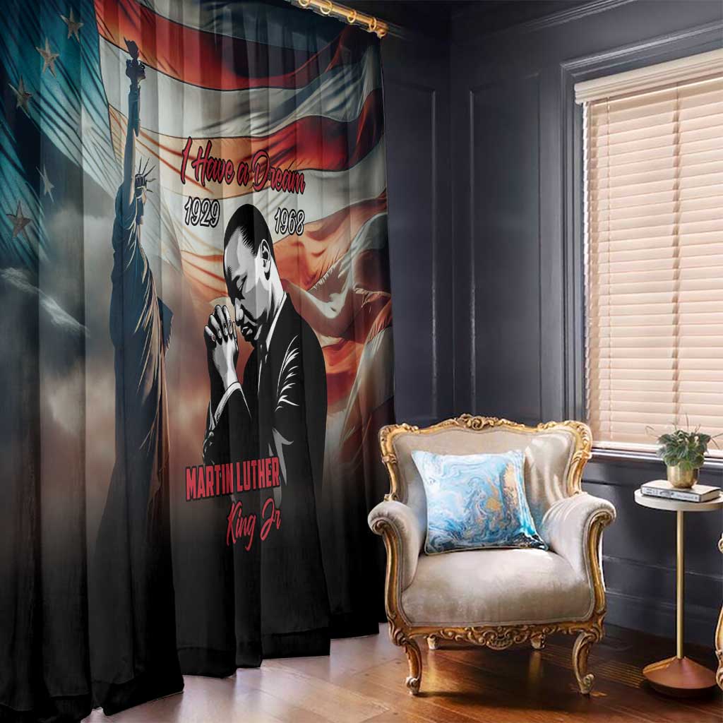 I Have a Dream MLK Day Window Curtain The Time Is Always Right To Do What Is Right - Wonder Print Shop