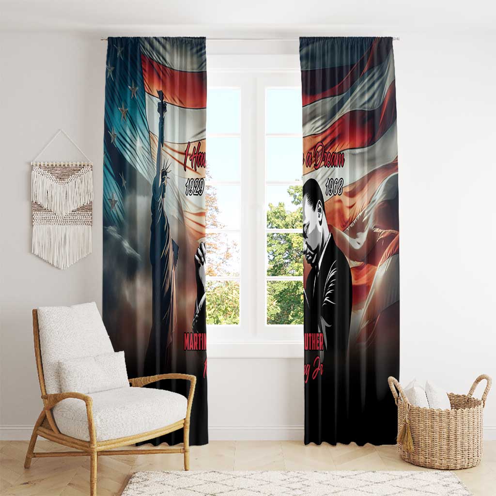 I Have a Dream MLK Day Window Curtain The Time Is Always Right To Do What Is Right - Wonder Print Shop