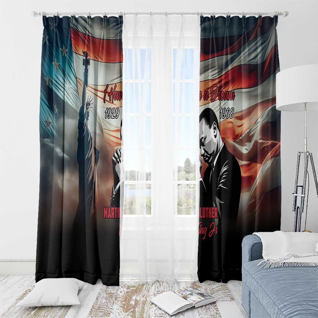 I Have a Dream MLK Day Window Curtain The Time Is Always Right To Do What Is Right - Wonder Print Shop