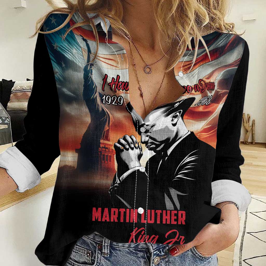 I Have a Dream MLK Day Women Casual Shirt The Time Is Always Right To Do What Is Right - Wonder Print Shop