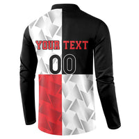 Custom Malta Rugby Button Sweatshirt L-imtaten Go Champions - Wonder Print Shop