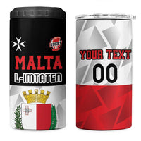 Custom Malta Rugby 4 in 1 Can Cooler Tumbler L-imtaten Go Champions - Wonder Print Shop