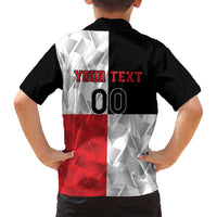 Custom Malta Rugby Family Matching Long Sleeve Bodycon Dress and Hawaiian Shirt L-imtaten Go Champions - Wonder Print Shop