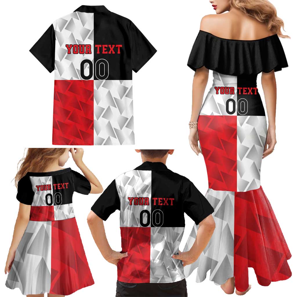 Custom Malta Rugby Family Matching Mermaid Dress and Hawaiian Shirt L-imtaten Go Champions - Wonder Print Shop