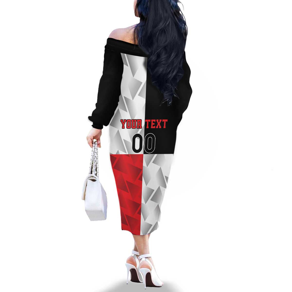 Custom Malta Rugby Family Matching Off The Shoulder Long Sleeve Dress and Hawaiian Shirt L-imtaten Go Champions - Wonder Print Shop