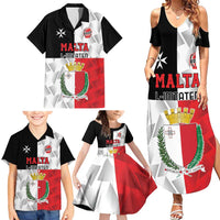 Custom Malta Rugby Family Matching Summer Maxi Dress and Hawaiian Shirt L-imtaten Go Champions - Wonder Print Shop
