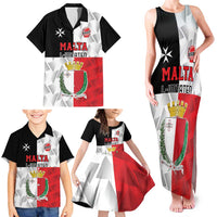 Custom Malta Rugby Family Matching Tank Maxi Dress and Hawaiian Shirt L-imtaten Go Champions - Wonder Print Shop