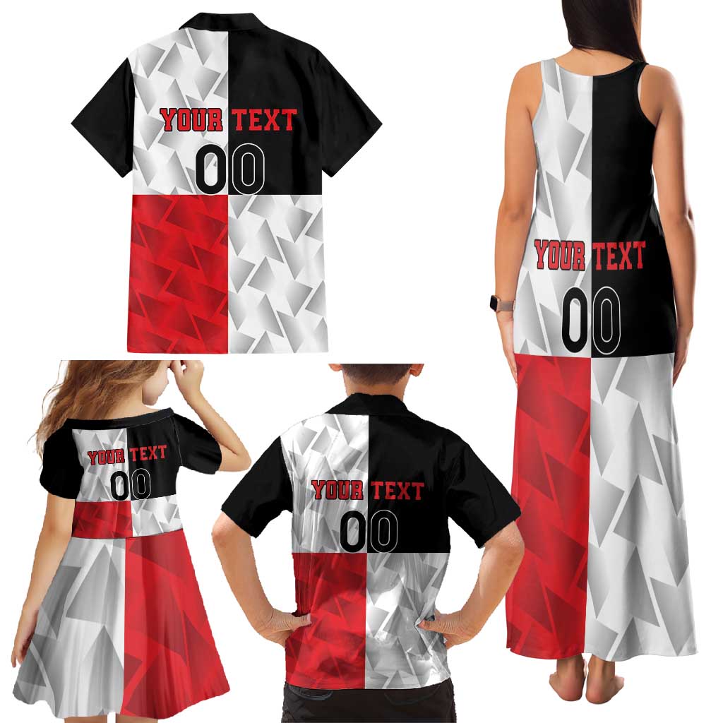 Custom Malta Rugby Family Matching Tank Maxi Dress and Hawaiian Shirt L-imtaten Go Champions - Wonder Print Shop