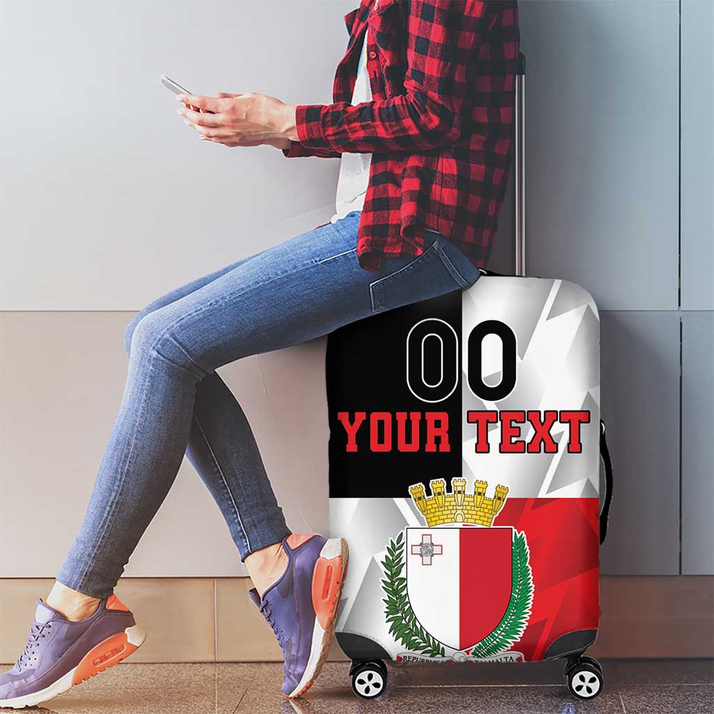 Custom Malta Rugby Luggage Cover L-imtaten Go Champions - Wonder Print Shop