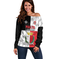 Custom Malta Rugby Off Shoulder Sweater L-imtaten Go Champions - Wonder Print Shop