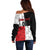 Custom Malta Rugby Off Shoulder Sweater L-imtaten Go Champions - Wonder Print Shop