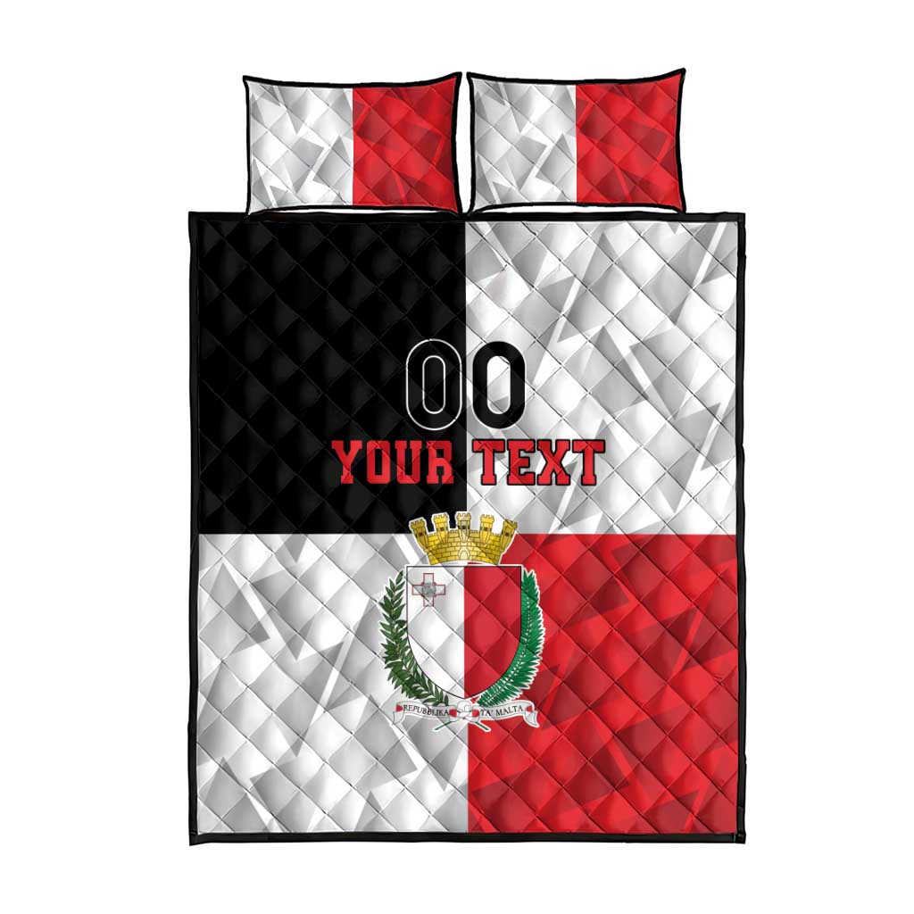Custom Malta Rugby Quilt Bed Set L-imtaten Go Champions - Wonder Print Shop