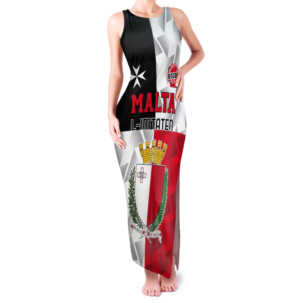 Custom Malta Rugby Tank Maxi Dress L-imtaten Go Champions - Wonder Print Shop