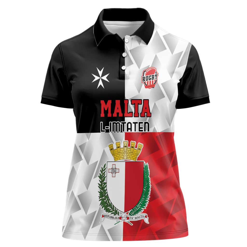 Custom Malta Rugby Women Polo Shirt L-imtaten Go Champions - Wonder Print Shop