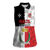 Custom Malta Rugby Women Sleeveless Polo Shirt L-imtaten Go Champions - Wonder Print Shop