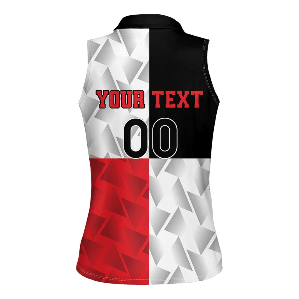 Custom Malta Rugby Women Sleeveless Polo Shirt L-imtaten Go Champions - Wonder Print Shop