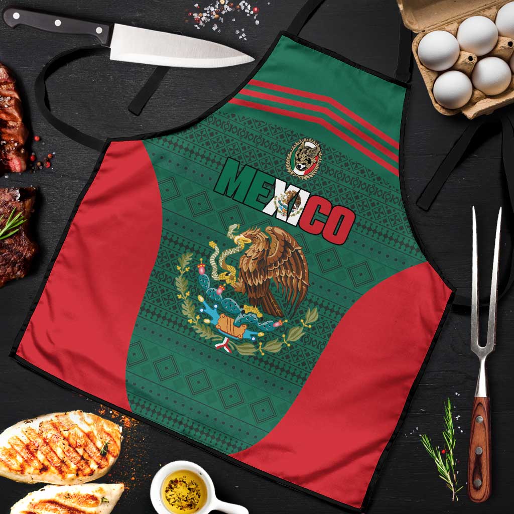 Mexico Football Apron Aztec Eagle Spirit - Wonder Print Shop