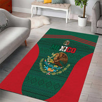 Mexico Football Area Rug Aztec Eagle Spirit - Wonder Print Shop