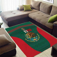 Mexico Football Area Rug Aztec Eagle Spirit - Wonder Print Shop