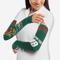 Custom Mexico Football Arm Sleeves Aztec Eagle Spirit - Wonder Print Shop