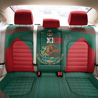 Mexico Football Back Car Seat Cover Aztec Eagle Spirit - Wonder Print Shop