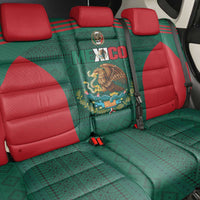 Mexico Football Back Car Seat Cover Aztec Eagle Spirit - Wonder Print Shop