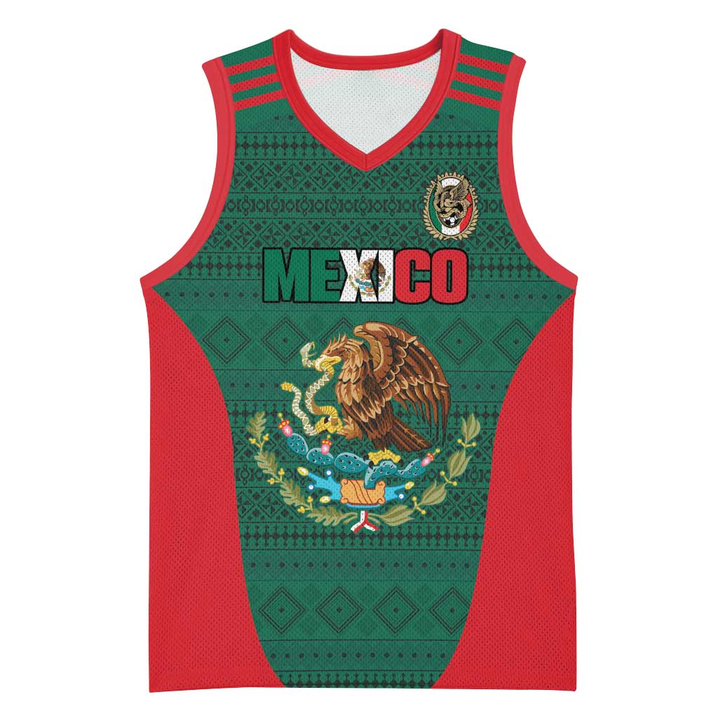 Custom Mexico Football Basketball Jersey Aztec Eagle Spirit - Wonder Print Shop