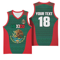 Custom Mexico Football Basketball Jersey Aztec Eagle Spirit - Wonder Print Shop