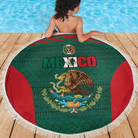 Mexico Football Beach Blanket Aztec Eagle Spirit - Wonder Print Shop