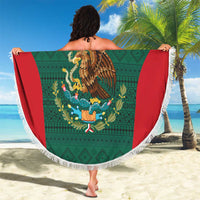 Mexico Football Beach Blanket Aztec Eagle Spirit - Wonder Print Shop