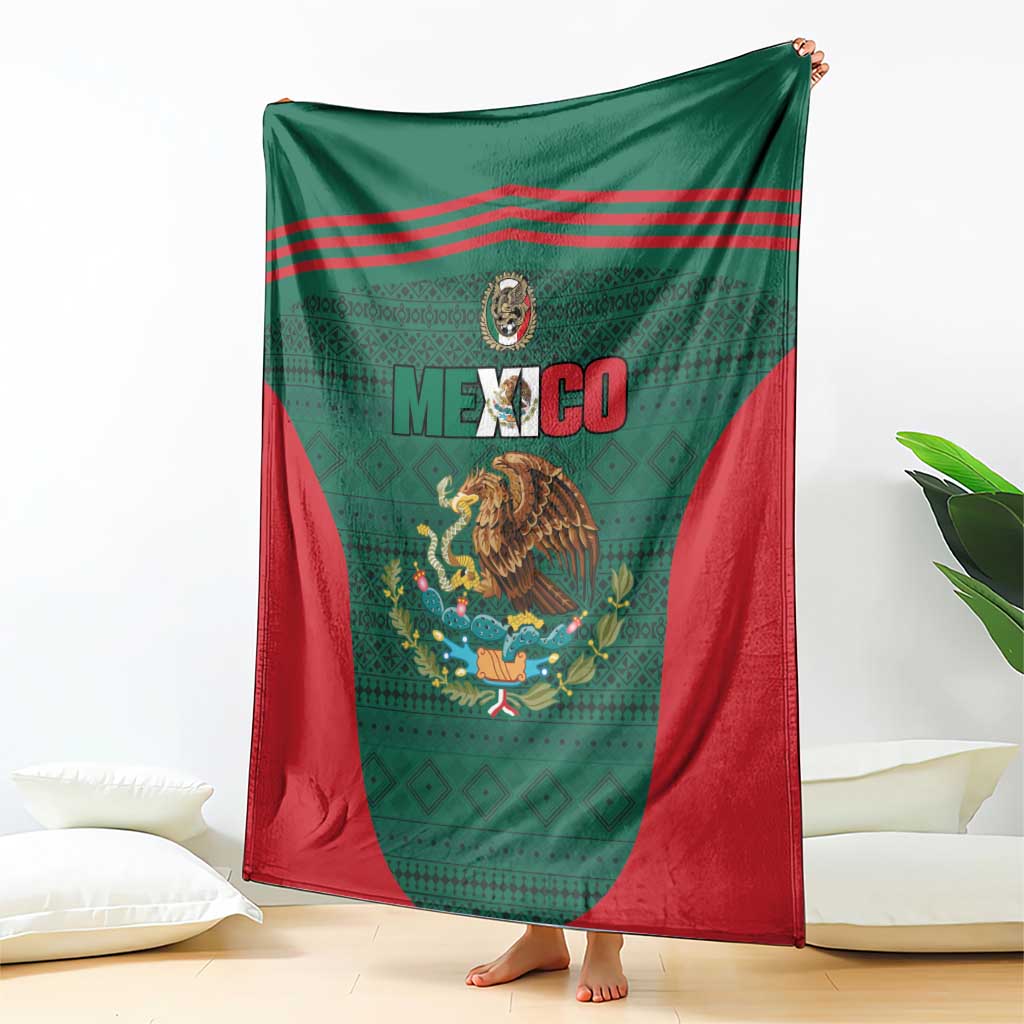 Mexico Football Blanket Aztec Eagle Spirit - Wonder Print Shop