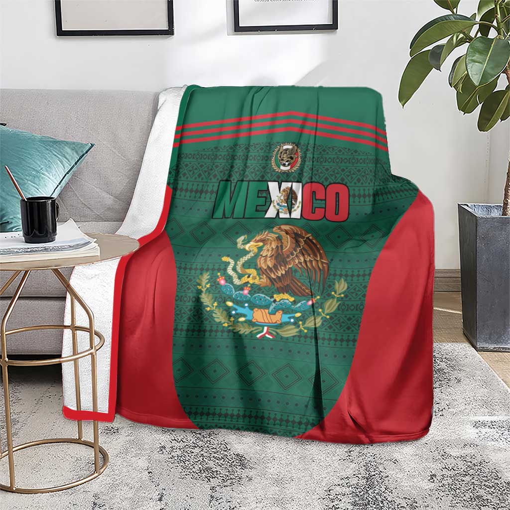 Mexico Football Blanket Aztec Eagle Spirit - Wonder Print Shop
