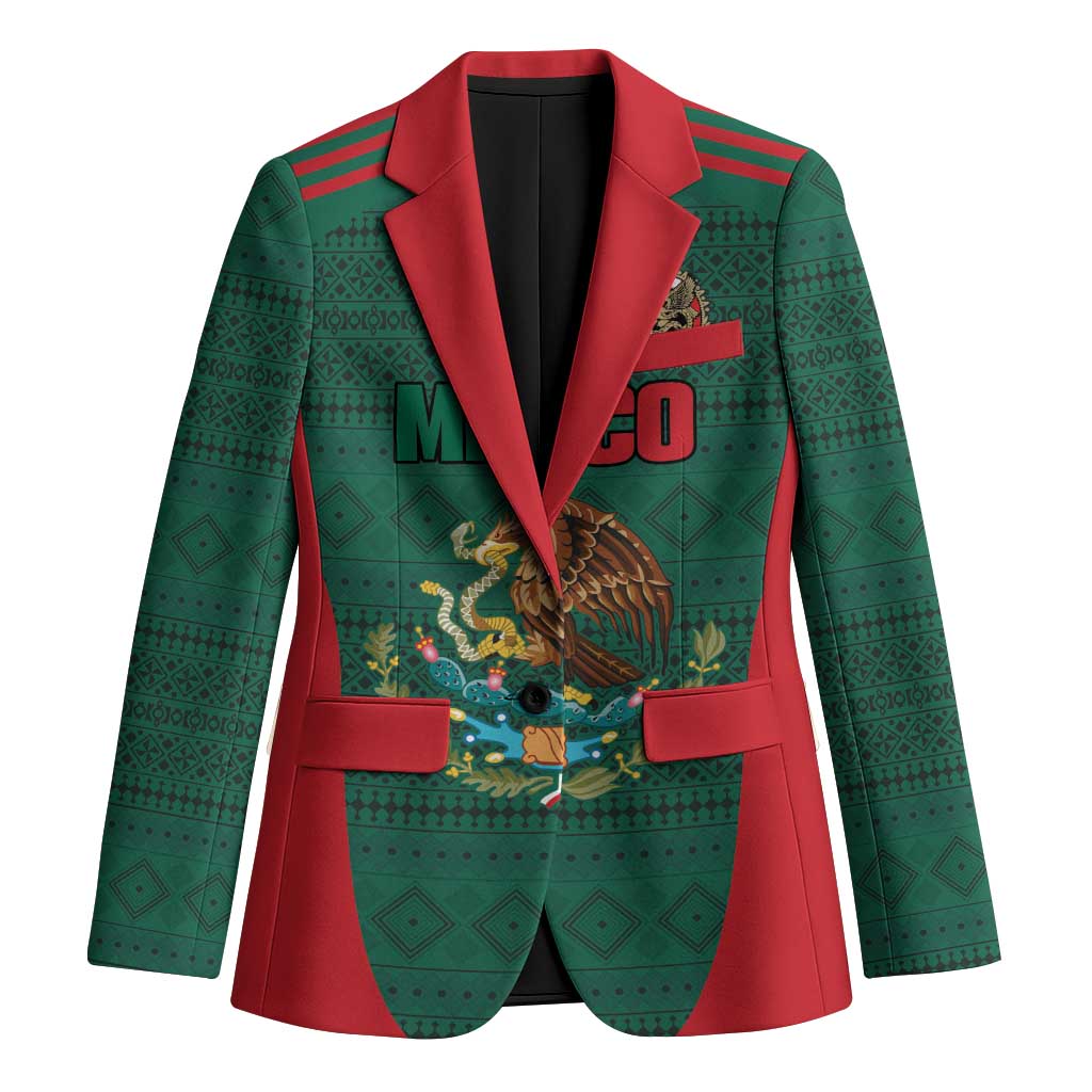 Custom Mexico Football Blazer Aztec Eagle Spirit - Wonder Print Shop