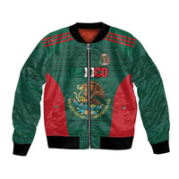 Custom Mexico Football Bomber Jacket Aztec Eagle Spirit - Wonder Print Shop
