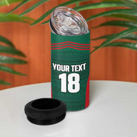 Custom Mexico Football 4 in 1 Can Cooler Tumbler Aztec Eagle Spirit - Wonder Print Shop