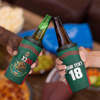 Custom Mexico Football 4 in 1 Can Cooler Tumbler Aztec Eagle Spirit - Wonder Print Shop
