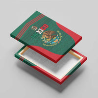 Mexico Football Canvas Wall Art Aztec Eagle Spirit - Wonder Print Shop