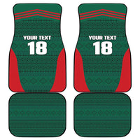 Custom Mexico Football Car Mats Aztec Eagle Spirit - Wonder Print Shop