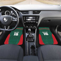 Custom Mexico Football Car Mats Aztec Eagle Spirit - Wonder Print Shop