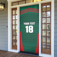 Custom Mexico Football Door Cover Aztec Eagle Spirit - Wonder Print Shop