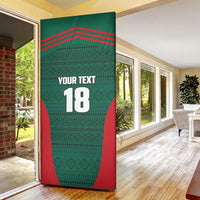 Custom Mexico Football Door Cover Aztec Eagle Spirit - Wonder Print Shop