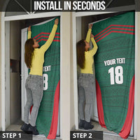 Custom Mexico Football Door Cover Aztec Eagle Spirit - Wonder Print Shop