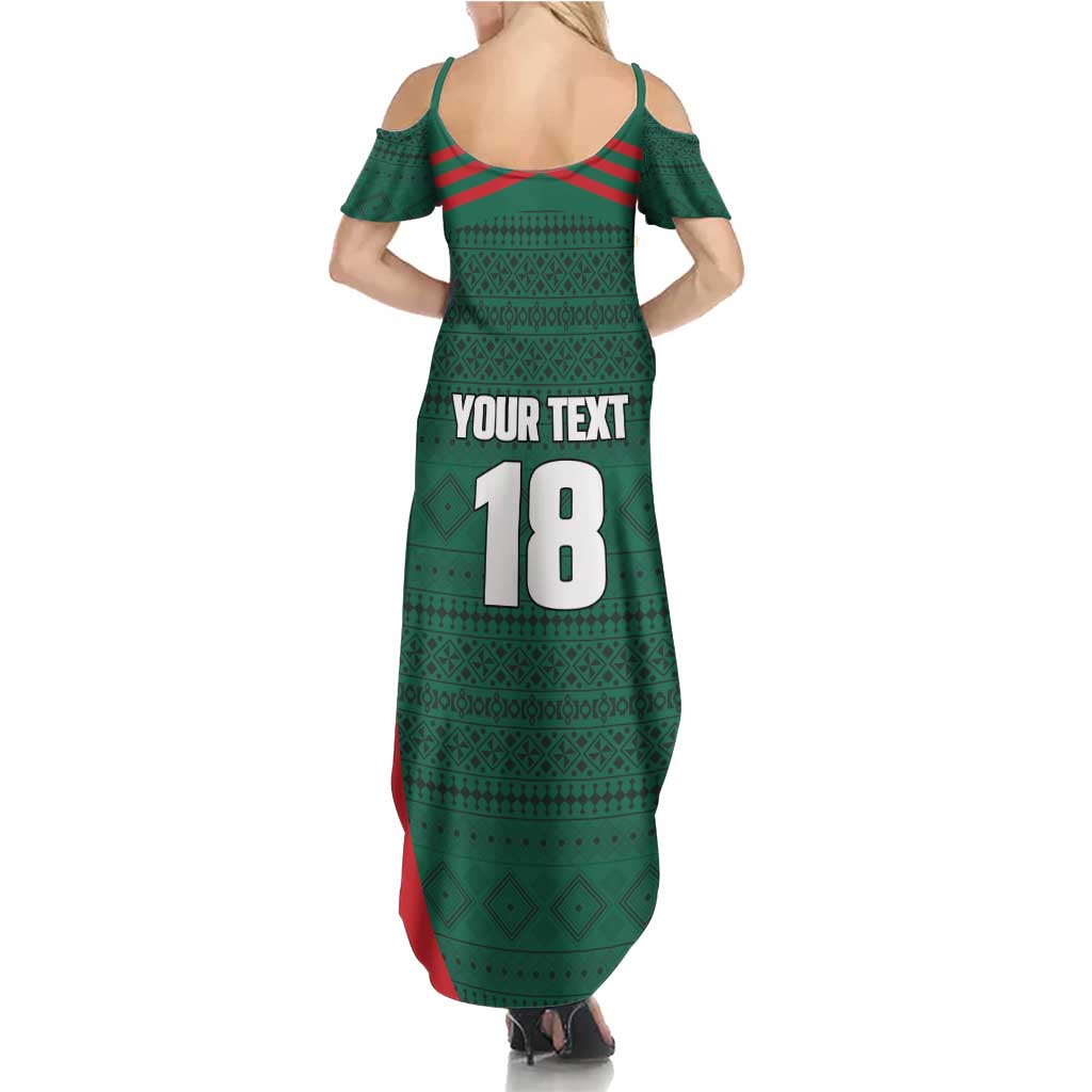 Custom Mexico Football Family Matching Summer Maxi Dress and Hawaiian Shirt Aztec Eagle Spirit - Wonder Print Shop