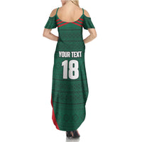 Custom Mexico Football Family Matching Summer Maxi Dress and Hawaiian Shirt Aztec Eagle Spirit - Wonder Print Shop