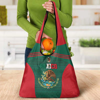 Mexico Football Grocery Bag Aztec Eagle Spirit - Wonder Print Shop