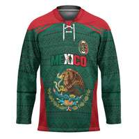 Custom Mexico Football Hockey Jersey Aztec Eagle Spirit - Wonder Print Shop