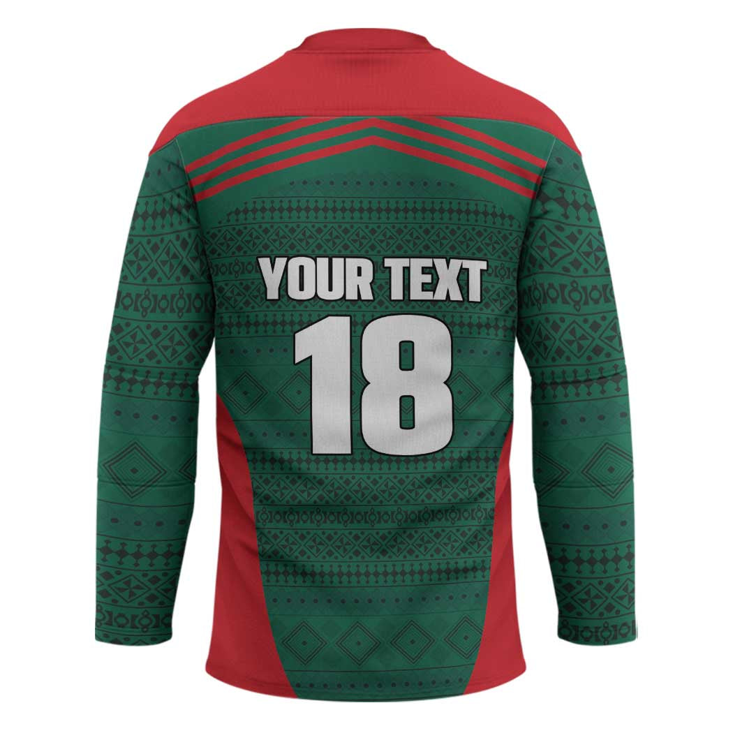 Custom Mexico Football Hockey Jersey Aztec Eagle Spirit - Wonder Print Shop