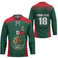 Custom Mexico Football Hockey Jersey Aztec Eagle Spirit - Wonder Print Shop