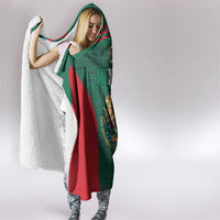 Mexico Football Hooded Blanket Aztec Eagle Spirit - Wonder Print Shop