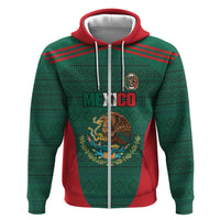 Custom Mexico Football Hoodie Aztec Eagle Spirit - Wonder Print Shop